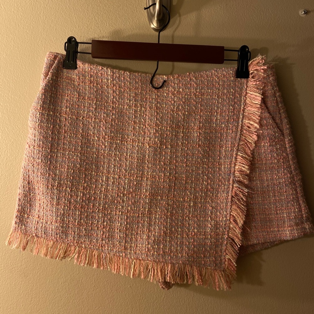 Plaid Pink Mini Skirt